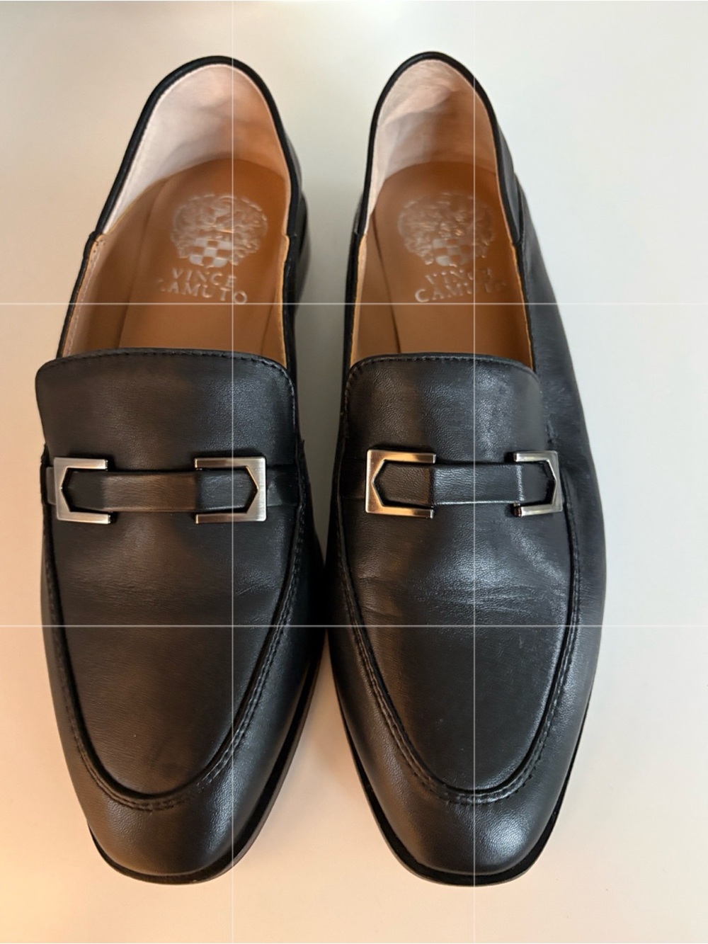 Vince Camuto Black Leather Loafers